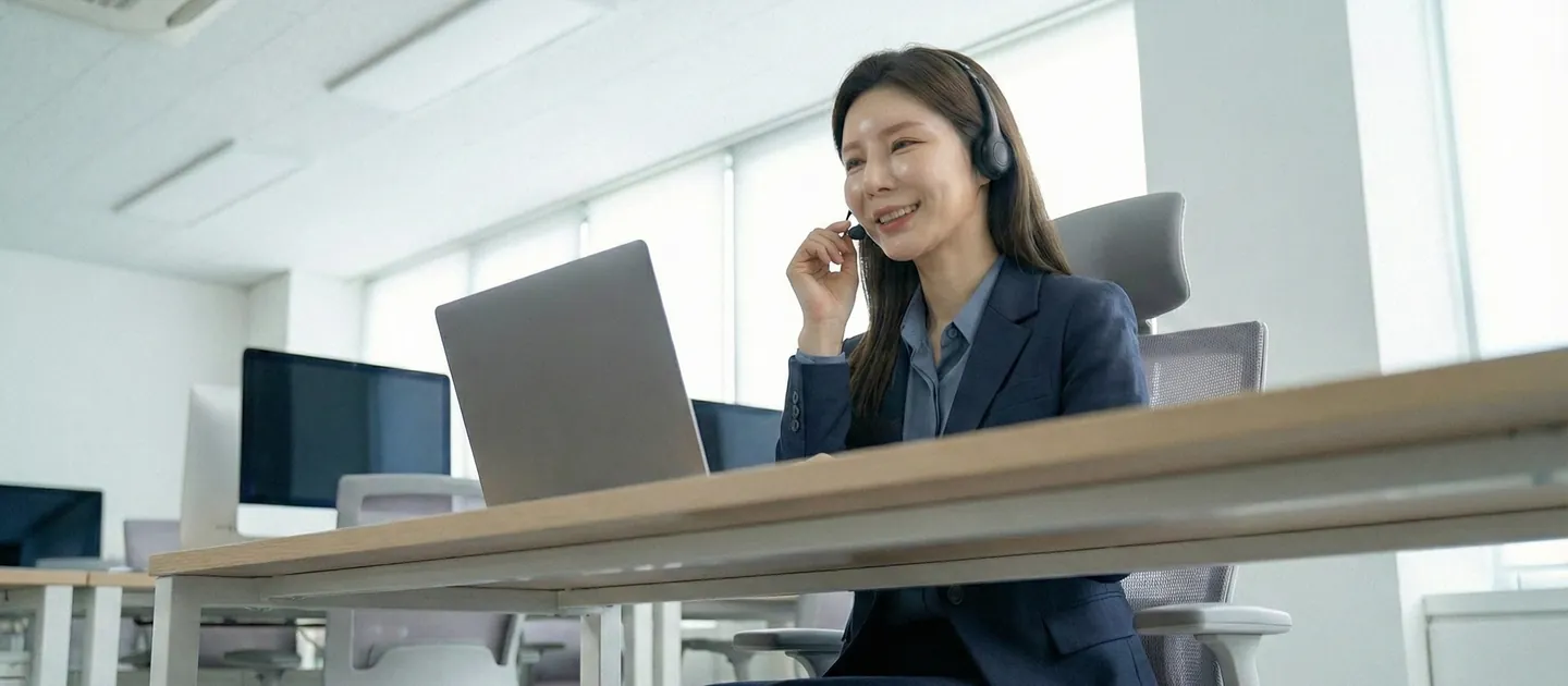 범위 질문 항목을 확인하는 장면을 담은 참고 사진